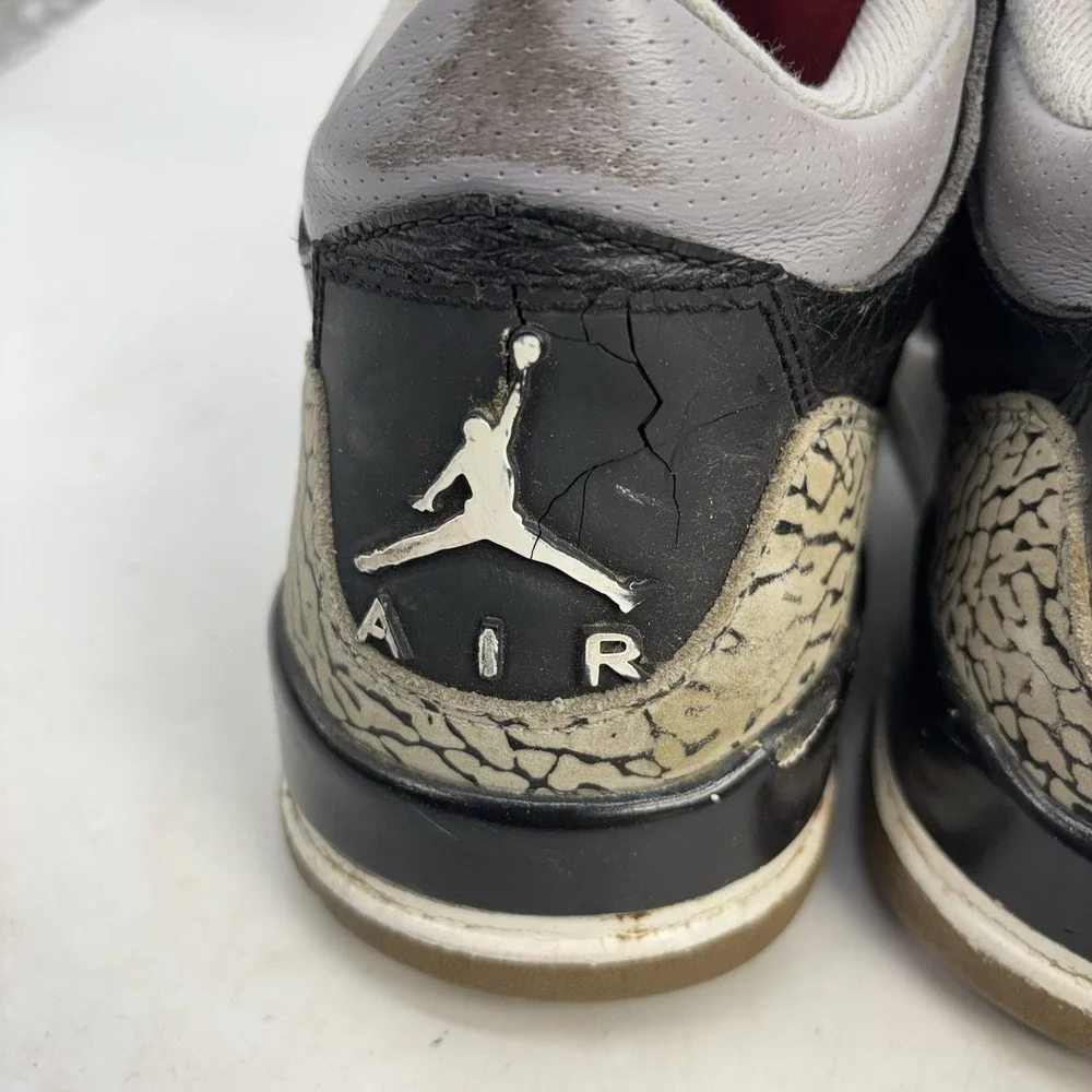 Jordan 3 Retro Black Cement Shoes Mens 11 Lace Up Streetwear Casual y2k (2011)